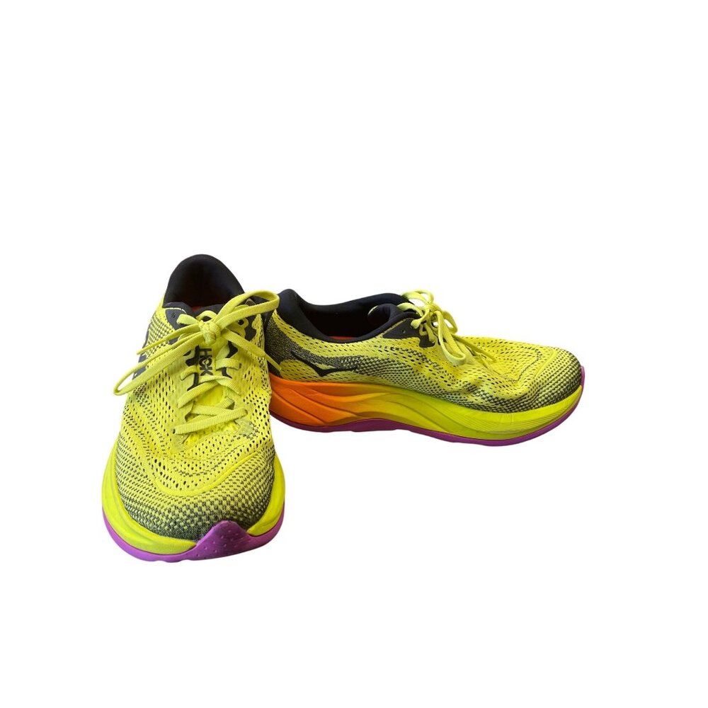 Hoka One Rincon 4 Womens yellow black Running Shoes sneakers Size 9B SKU 9115
